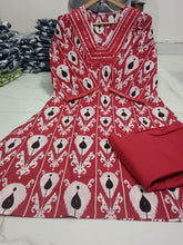 Daily Wear Printed ikkat Readymade Cord Set